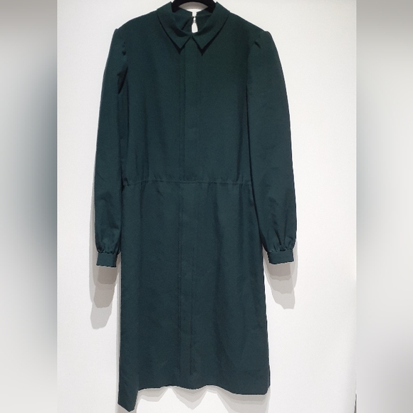 Vintage Hunter Green Dress - Picture 6 of 6